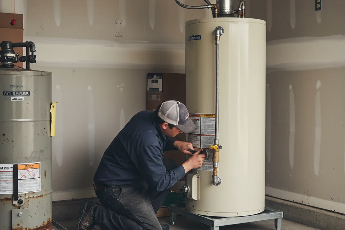 Water heater and shutoff valve replacement in Cornelia